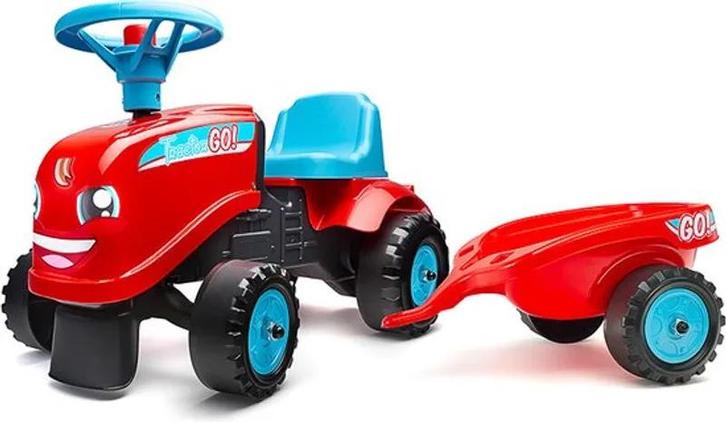 Falk Tractor Ride-On Set 1+ (Merken, Tractoren, Loopautos), Kinderen en Baby's, Speelgoed | Buiten | Voertuigen en Loopfietsen
