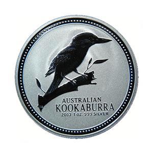 Kookaburra 1 oz 2003 (109.439 oplage), Postzegels en Munten, Munten | Oceanië, Losse munt, Zilver, Verzenden