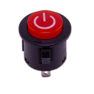 Drukknop aan uit rond met LED 26mm voor kindervoertuig beschikbaar voor biedingen