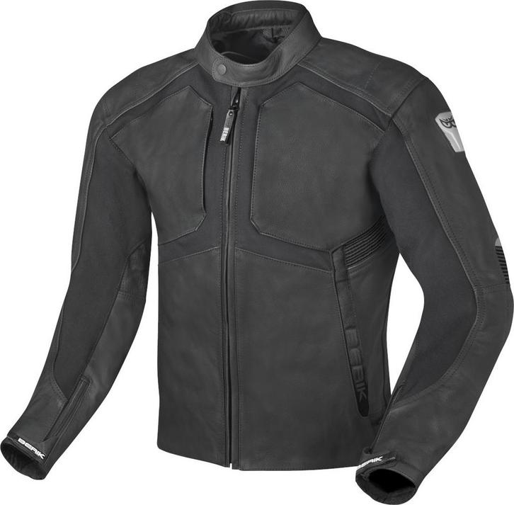 Berik Flexius Zwart Leren Motorjas, Motoren, Kleding | Motorkleding, Heren, Nieuw met kaartje, Jas | leer, Verzenden