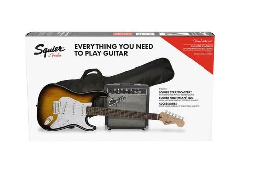 Squier Sonic Stratocaster Starterpack 2TS, Muziek en Instrumenten, Snaarinstrumenten | Gitaren | Elektrisch, Solid body, Nieuw