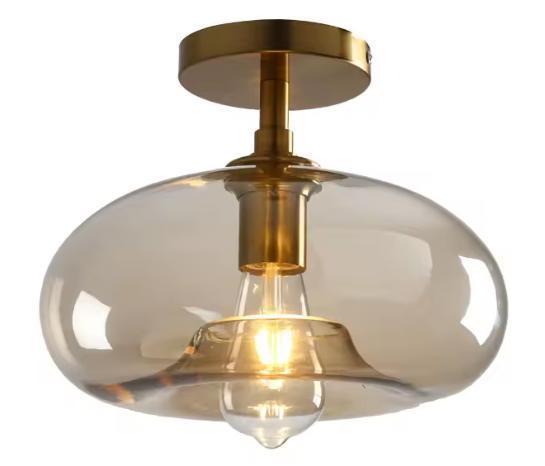 Moderne Glazen Plafondlamp – Minimalistisch LED Design, Huis en Inrichting, Lampen | Plafondlampen, Nieuw, Verzenden