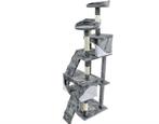 Krabpaal kattenboom XXL 170 x 49 x 49 cm grijs, Ophalen of Verzenden, Nieuw