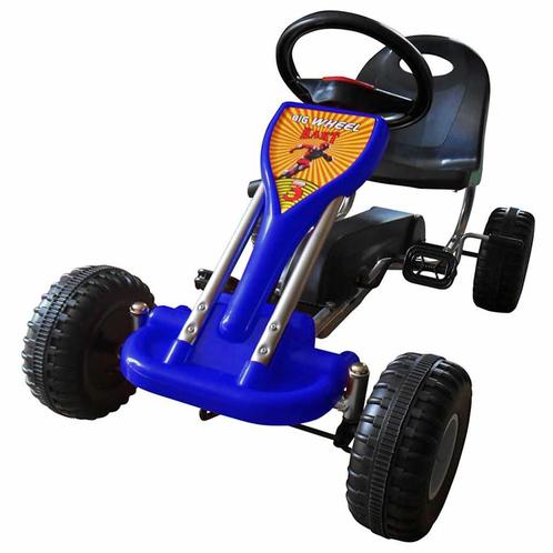 vidaXL Skelter met pedalen blauw, Kinderen en Baby's, Speelgoed | Buiten | Voertuigen en Loopfietsen, Nieuw, Verzenden