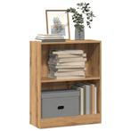 vidaXL Boekenkast 60x24x76 cm bewerkt hout artisanaal, Huis en Inrichting, Kasten | Boekenkasten, Verzenden, Nieuw, Overige houtsoorten