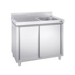 GGM Gastro | Spoelbakkast PREMIUM - 1200x700mm - met 1 |, Verzenden, Nieuw in verpakking, RVS Meubilair