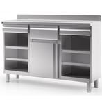 Koffiewerkbank | 600 RANGE | RVS | Draaideur + Afkloplade +2, Verzenden, Nieuw in verpakking