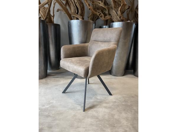 Veiling - Eetkamerstoel Manur (set van 4) Microvezel stof -, Huis en Inrichting, Stoelen, Nieuw