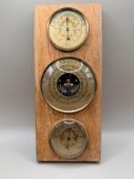Aneroid barometer - Messing, Metaal, Hout - Weerstation, Antiek en Kunst