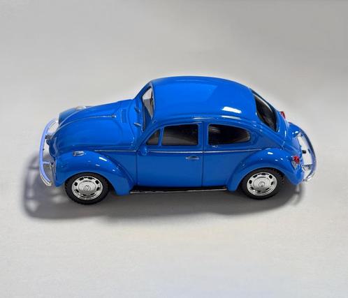 Schaalmodel VW Kever (schaal 1:43, ca. 10x4x3 cm, blauw), Hobby en Vrije tijd, Modelauto's | 1:43, Nieuw, Ophalen of Verzenden