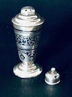 Parfumfles - .875 (84 Zolotniki) zilver - Flesje met, Antiek en Kunst