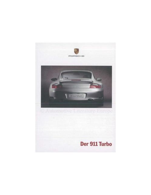 2000 PORSCHE 911 TURBO BROCHURE DUITS, Boeken, Auto's | Folders en Tijdschriften, Porsche