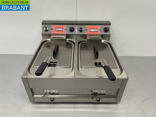 HCB RVS Dubbele Friteuse Frituur 2 x 12 Liter Premium-line, Zakelijke goederen, Horeca | Keukenapparatuur, Nieuw in verpakking