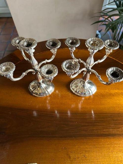Kandelaber (2) - Zilver, Antiek en Kunst, Antiek | Goud en Zilver