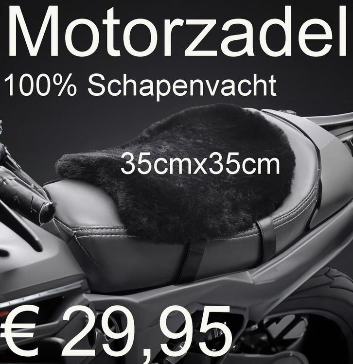 Motorzadel Schapenvacht 35cmx35cm zadelkussen bont € 29,95, Motoren, Overige Motoren, Ophalen of Verzenden