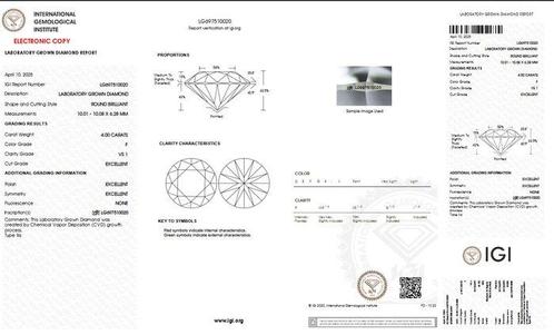 Zonder Minimumprijs - Ring - 18 karaat Witgoud - 4.00ct. tw., Sieraden, Tassen en Uiterlijk, Ringen