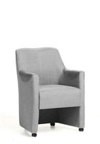 Eetkamerstoel Nancy - eetkamerstoelen - Zilver, Huis en Inrichting, Stoelen, Nieuw, Stof