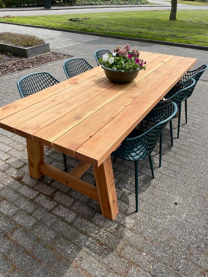 Unieke Douglas tuintafels | Maatwerk | Kwaliteit, Tuin en Terras, Tuintafels, Vierkant, Nieuw, Hout, Ophalen