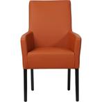 Leren eetkamerstoel Just met armleuning - Toledo Cotto, Huis en Inrichting, Stoelen, Overige kleuren, Bohemian, Eigentijds, Klassiek, Retro, Romantisch, Scandinavisch