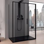 Douchecabine Lacus Torcello Aluminium Helder Glas Zwart, Ophalen of Verzenden, Nieuw, Douche