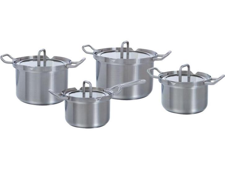 BK Q-linair Master - Pannenset 4-delig - Glas (4-delig), Huis en Inrichting, Keuken | Potten en Pannen, Zo goed als nieuw, Verzenden
