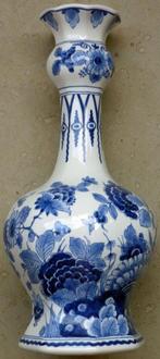 De Porceleyne Fles, Delft - Vaas - Bloemen blauw/wit decor -, Antiek en Kunst