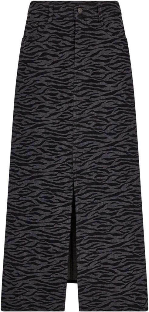 -10% CoCouture  CoCouture Zebracc denim slit skirt black, Kleding | Dames, Rokken, Zwart, Nieuw, Verzenden