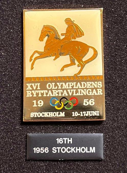 1956 16TH Stockholm Olympic badge - 1956, Verzamelen, Overige Verzamelen