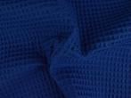 Wafelstof – Donkerblauw, Hobby en Vrije tijd, Stoffen en Lappen, Blauw, 120 cm of meer, Ophalen of Verzenden, Katoen