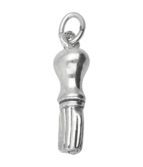 Zilveren Scheerkwast kettinghanger, Sieraden, Tassen en Uiterlijk, Kettinghangers, Verzenden