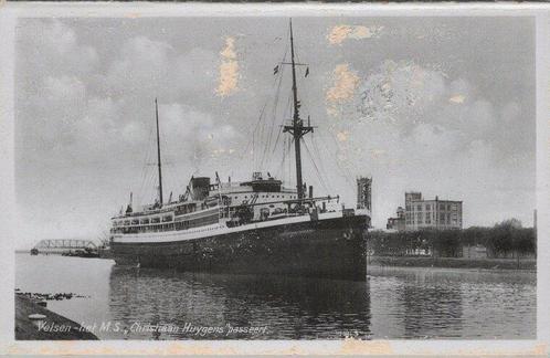 VELSEN - het M. S. Christiaan Huygens passeert, Verzamelen, Ansichtkaarten | Nederland, Verzenden