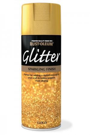 Rust oleum glitter effect hoogglans, 400 ml, goud, spuitbus, Doe-het-zelf en Verbouw, Verf, Beits en Lak, Nieuw, Verzenden