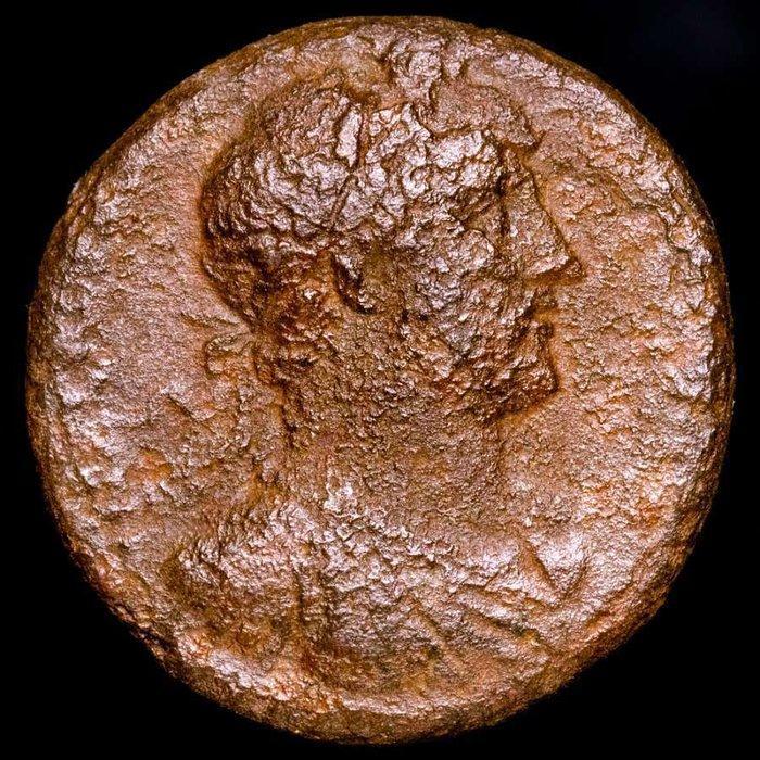 Romeinse Rijk. Hadrianus (117-138 n.Chr.). As Minted in, Postzegels en Munten, Munten | Europa | Niet-Euromunten