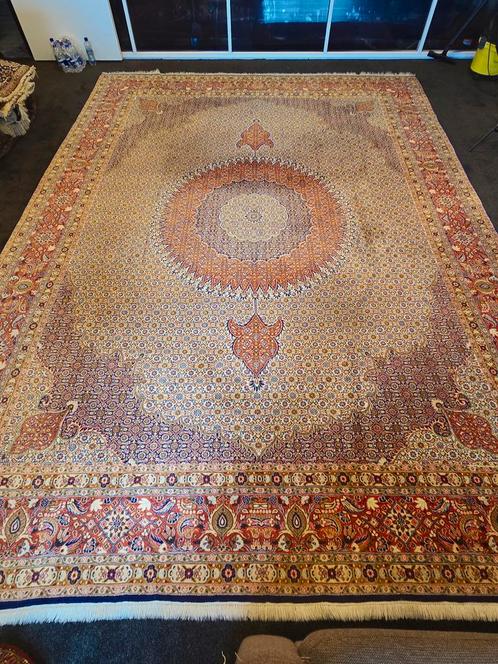 Groot Perzisch tapijt Moud 398x295 wollen vloerkleed Iran, Huis en Inrichting, Stoffering | Tapijten en Kleden, 200 cm of meer