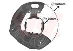 REMSCHIJF BESCHERMER VOOR BMW 5 E39 1995-2000 34111162956, Auto-onderdelen, Remmen en Aandrijving, Ophalen of Verzenden, Nieuw