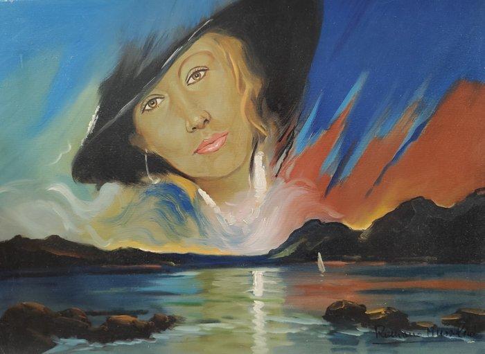 Romano Mussolini (1927-2006) - La donna, Antiek en Kunst, Kunst | Schilderijen | Klassiek