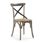 *WOONWINKEL* Kave Home Alsie Landelijke Houten Stoel Grijs