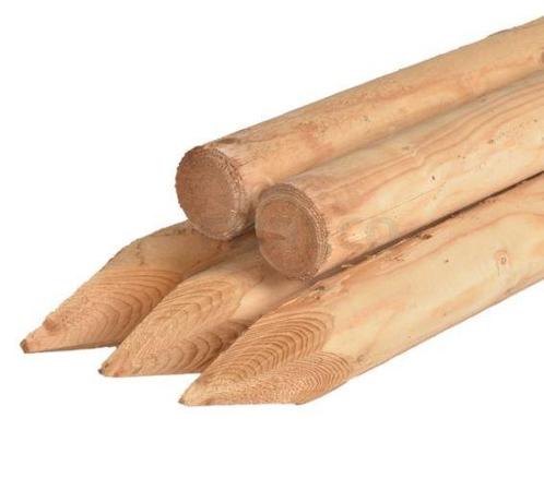 Boompaal | 200 cm lang | 8 cm dik | Geïmpregneerd, Tuin en Terras, Schuttingen, Ophalen of Verzenden