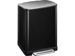 EKO - E-Cube recycling pedaalemmer 28+18 liter - Stainless, Verzenden, Zo goed als nieuw
