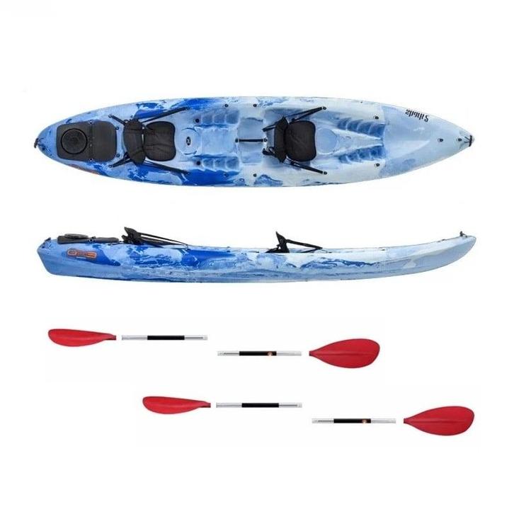 Exo Shark 2 410 Std, incl. zit/rugsteunen & peddels, Watersport en Boten, Kajaks, Verzenden