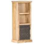 vidaXL Hoge kast met deur 45x32x110 cm massief mangohout, Huis en Inrichting, Verzenden, Nieuw