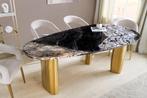Design eettafel BIO 200cm grijs wit bruin natuursteen marmer, Huis en Inrichting, Tafels | Eettafels, Ophalen of Verzenden, Nieuw