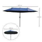 TRUUSK e Parasol 460cm X 270cm X 240cm 1, Tuin en Terras, Parasols, Verzenden, Nieuw