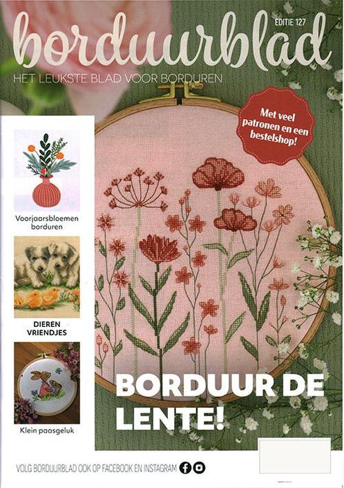 Borduurblad abonnement 6 nummers persoonlijk abonnement, Boeken, Tijdschriften en Kranten, Sport en Vrije tijd, Nieuw, Verzenden