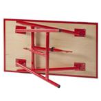 Inklapbare werkbank 120 cm met houten werkblad - rood, Doe-het-zelf en Verbouw, Werkbanken, Nieuw, Ophalen of Verzenden