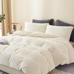 Beddengoed - Dekbedovertrek - 220 x 240 - Beige - Freyamy Pl, Verzenden, Nieuw