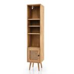 2dekans | Coast upgraden rattan boekenplank met 4 planken en, Huis en Inrichting, Woonaccessoires | Wandplanken en Boekenplanken