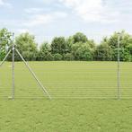vidaXL Veldomheining 1,5x25 m gegalvaniseerd staal, Verzenden, Nieuw