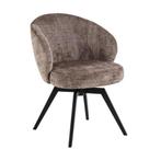 *WOONWINKEL* Luxe Eetkamerstoel Draaibaar Bruin, Huis en Inrichting, Stoelen, Verzenden, Nieuw, Bruin, Stof