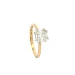 Ring - 18 karaat Roségoud - 0.46ct. tw. Diamant (Natuurlijk), Sieraden, Tassen en Uiterlijk, Ringen, Nieuw